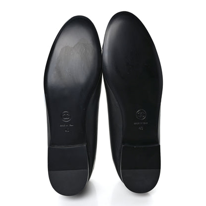 Chanel Lambskin Patent Cap Toe Ballerina Flats 40 Black 5 of 9