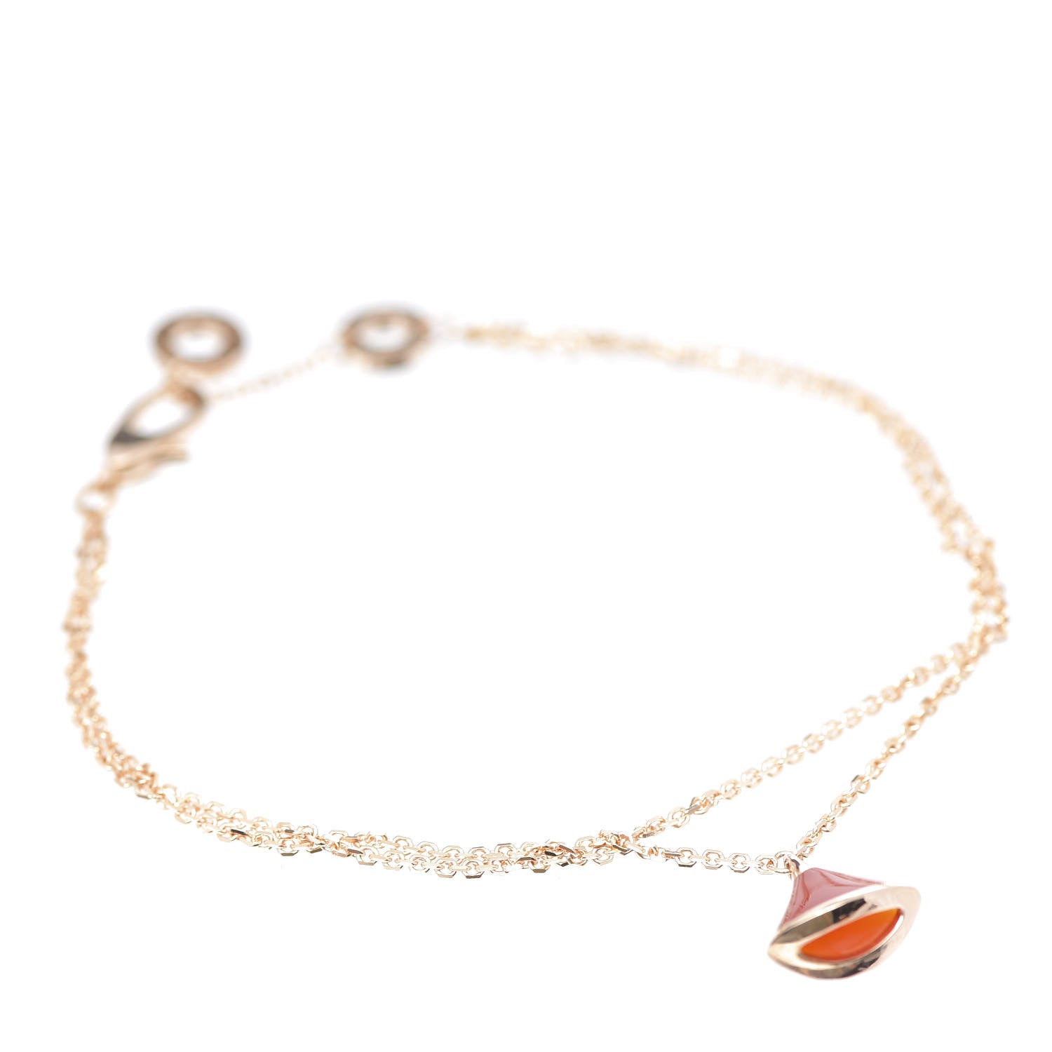 Bulgari 18K Rose Gold Carnelian Divas' Dream Bracelet SM 2 of 5