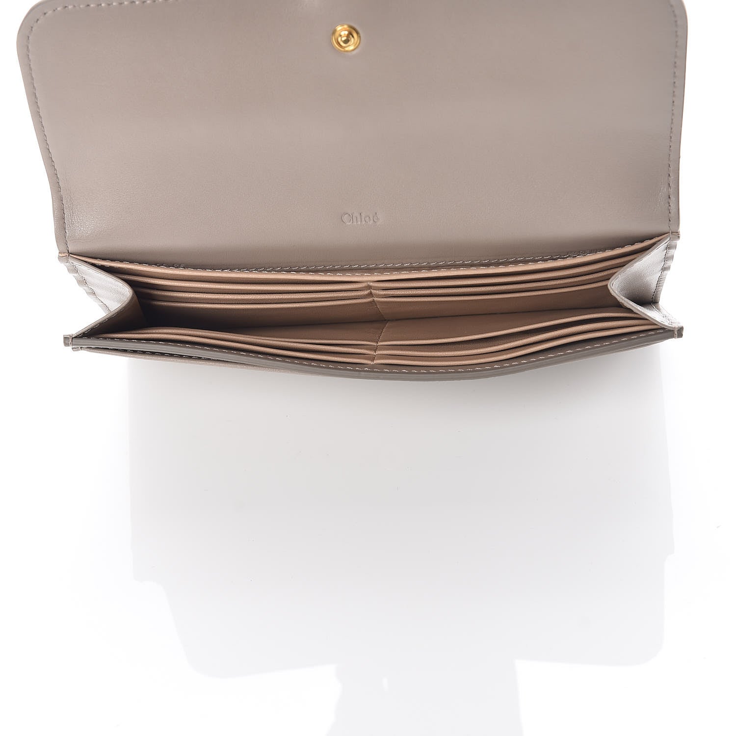 Chloe Smooth Calfskin Tess Long Wallet Motty Grey 5 of 8
