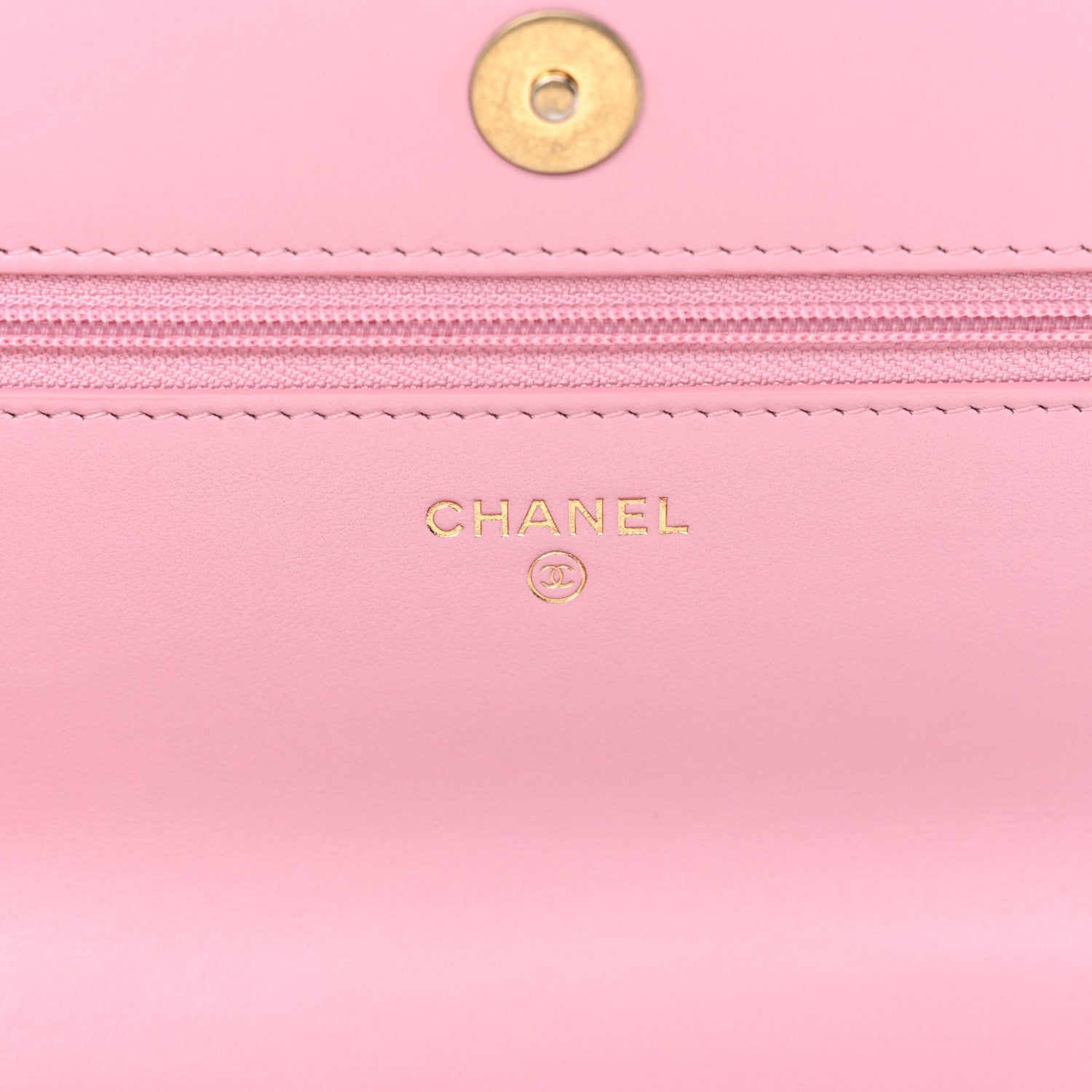 Chanel Shiny Caviar Quilted Pick Me Up Wallet On Chain WOC Pink 6 of 12