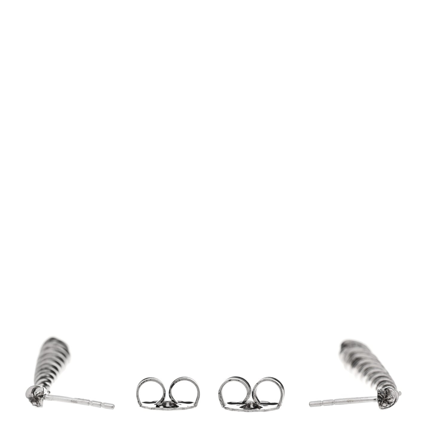 Sterling Silver Diamond Willow Drop Earrings