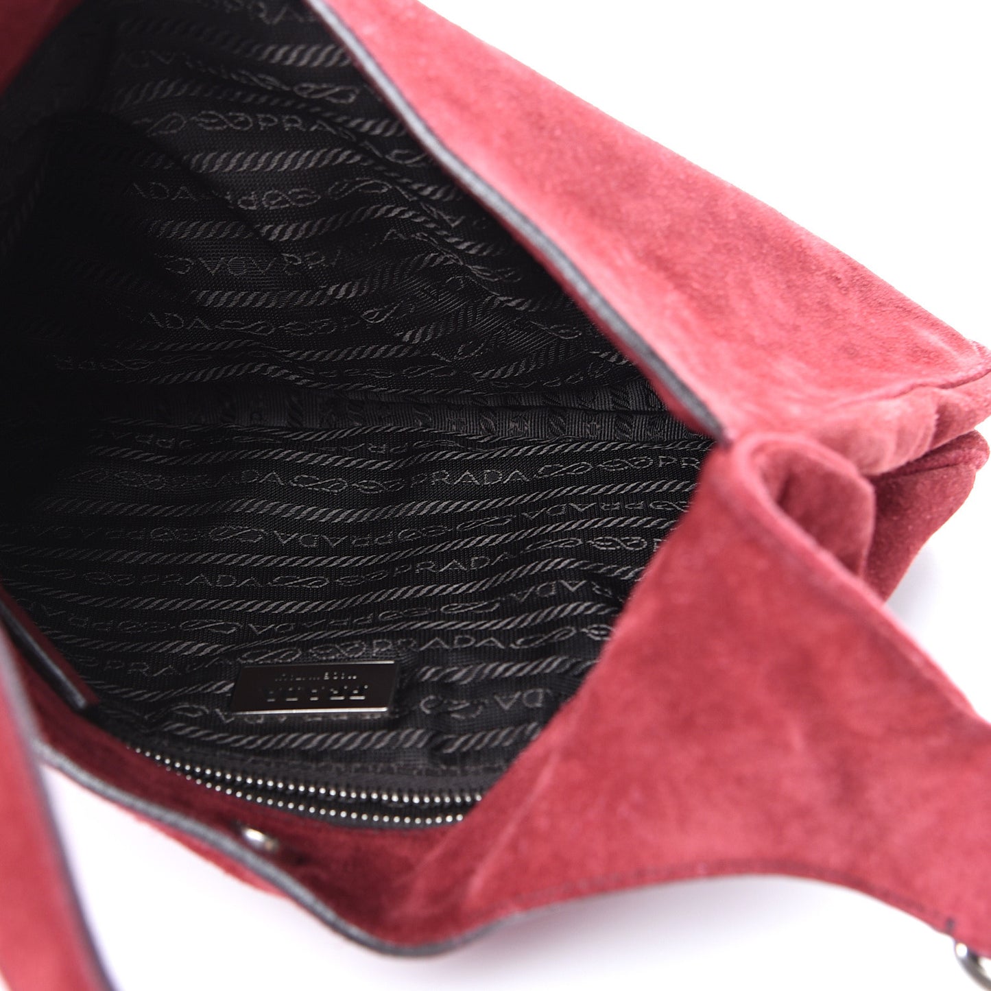 Suede Hobo Cerise
