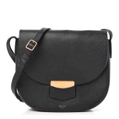 Celine Baby Grained Calfskin Small Trotteur Black 1 of 11