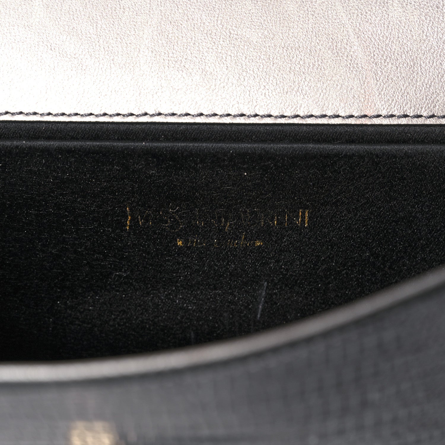 Saint Laurent Ombre Lizard Muse Clutch Silver 6 of 14