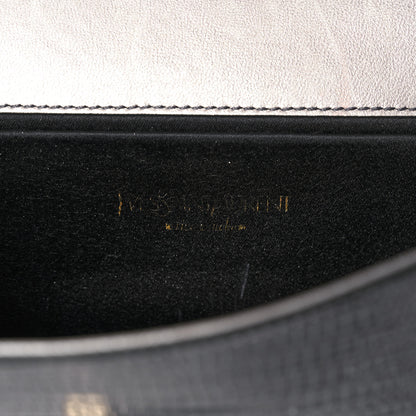 Saint Laurent Ombre Lizard Muse Clutch Silver 6 of 14