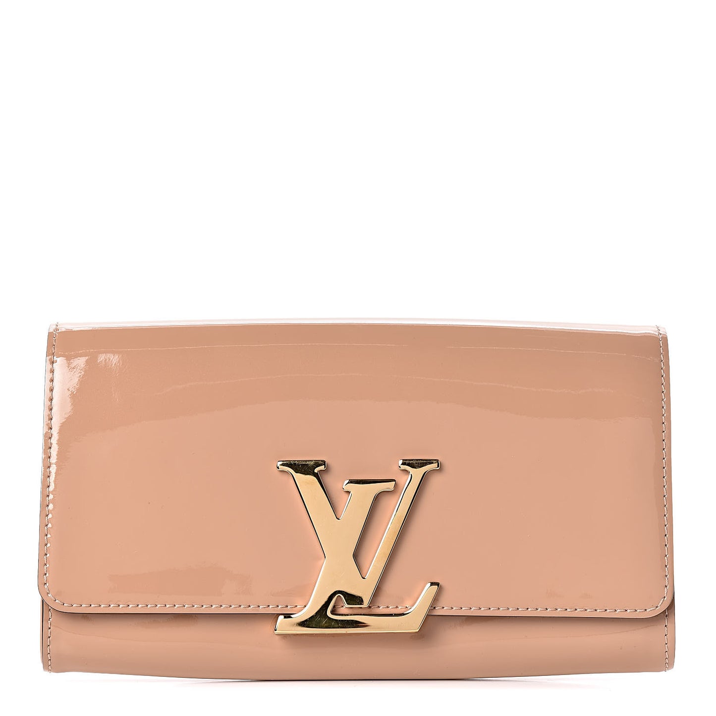Patent Louise Clutch Nude