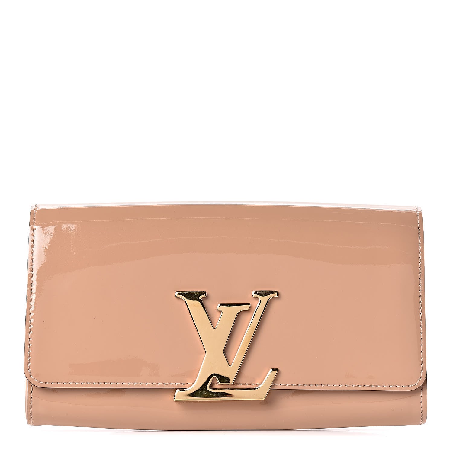 Louis Vuitton Patent Louise Clutch Nude 1 of 8