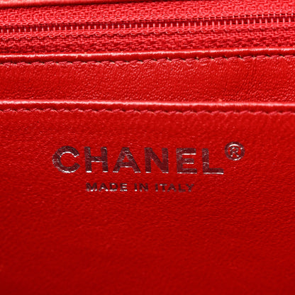 Chanel Patent Quilted Jumbo Single Flap Red 6 of 12