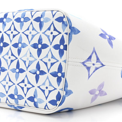 Louis Vuitton Monogram Giant By The Pool 2.0 Neverfull MM Blue 9 of 10