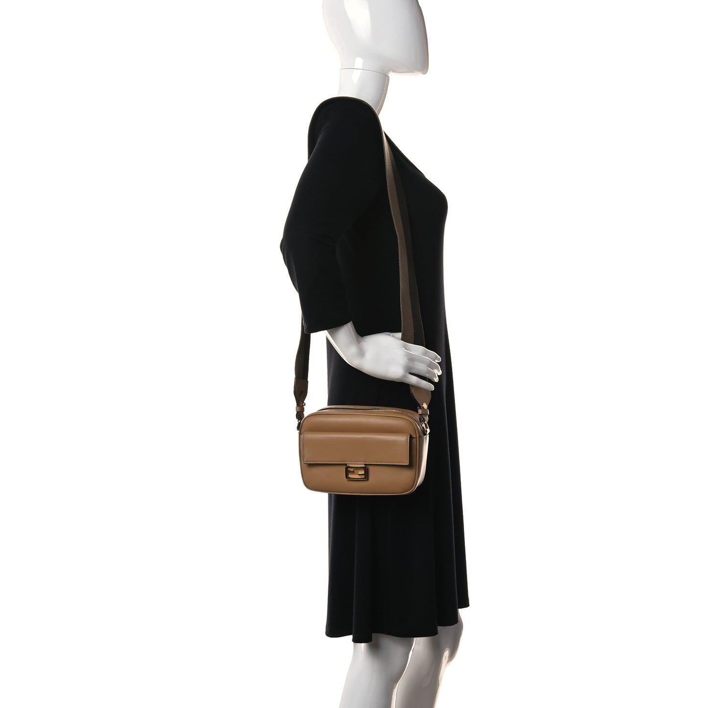 Vitello Grace Matte Mini Fendi Cam Miele Scuro