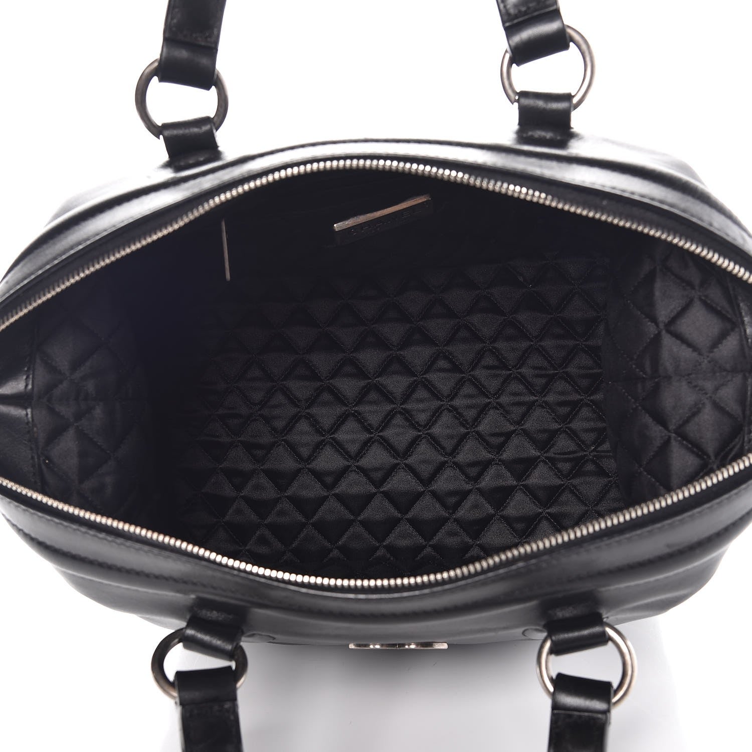 Chanel Calfskin CC Bowler Black 6 of 10