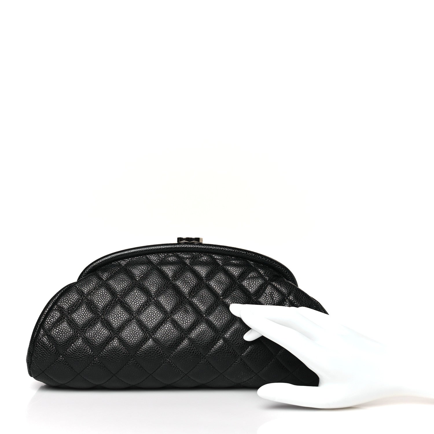 Chanel Caviar Quilted Timeless Clutch Black 2 of 10