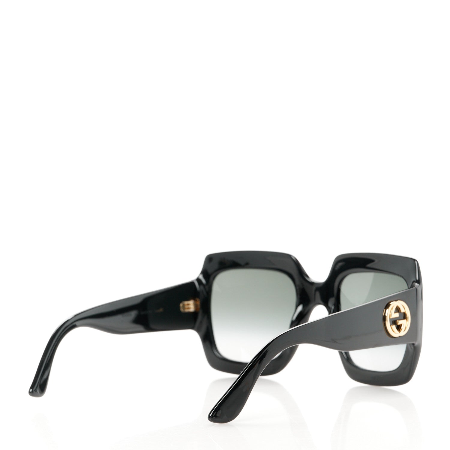 Gucci Acetate Square Frame Sunglasses GG0053S Black 4 of 8