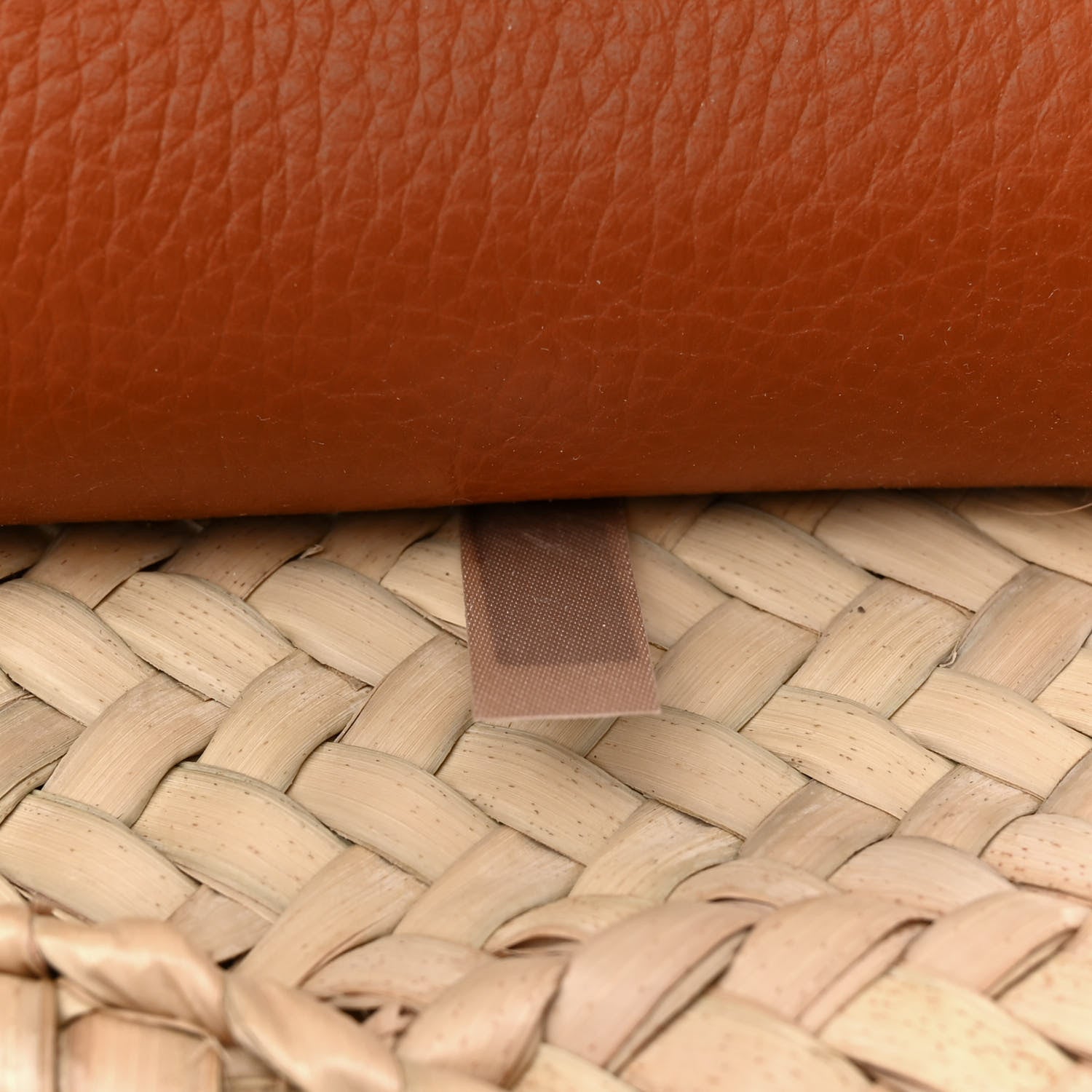 Chloe Raffia Calfskin Marcie Basket Tan 7 of 12