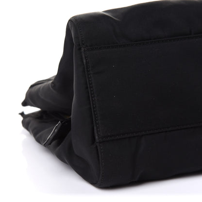 Prada Tessuto Nylon Chain Shoulder Bag Black 8 of 9
