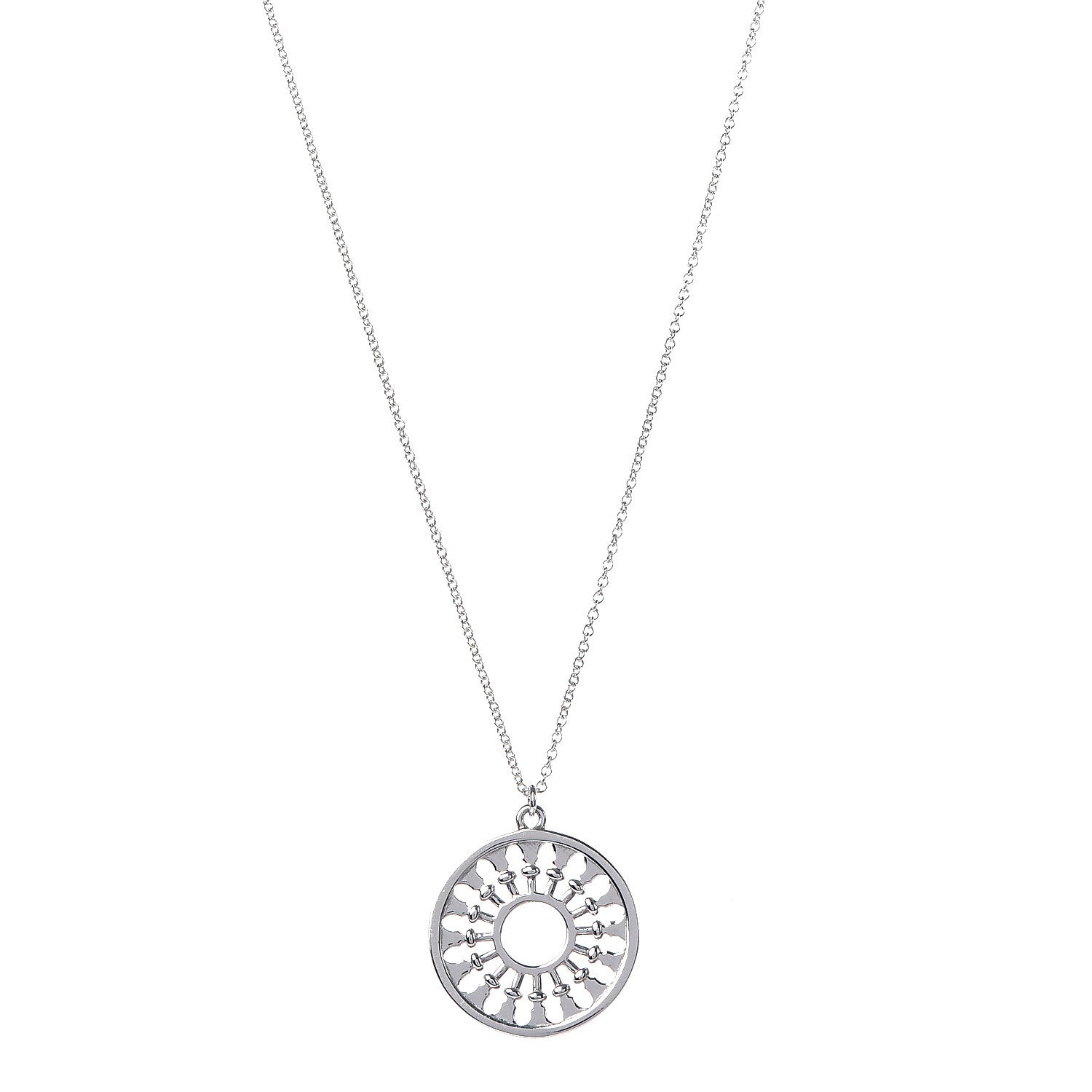 Tiffany Sterling Silver Paloma's Venezia Stella Medallion Pendant Necklace 1 of 6