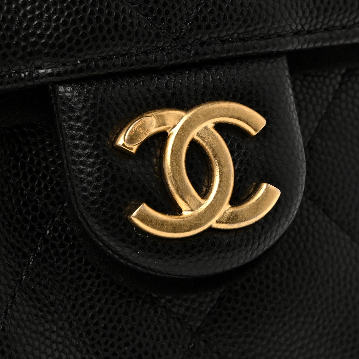 Caviar Quilted Mini Chanel 25 Handbag Black