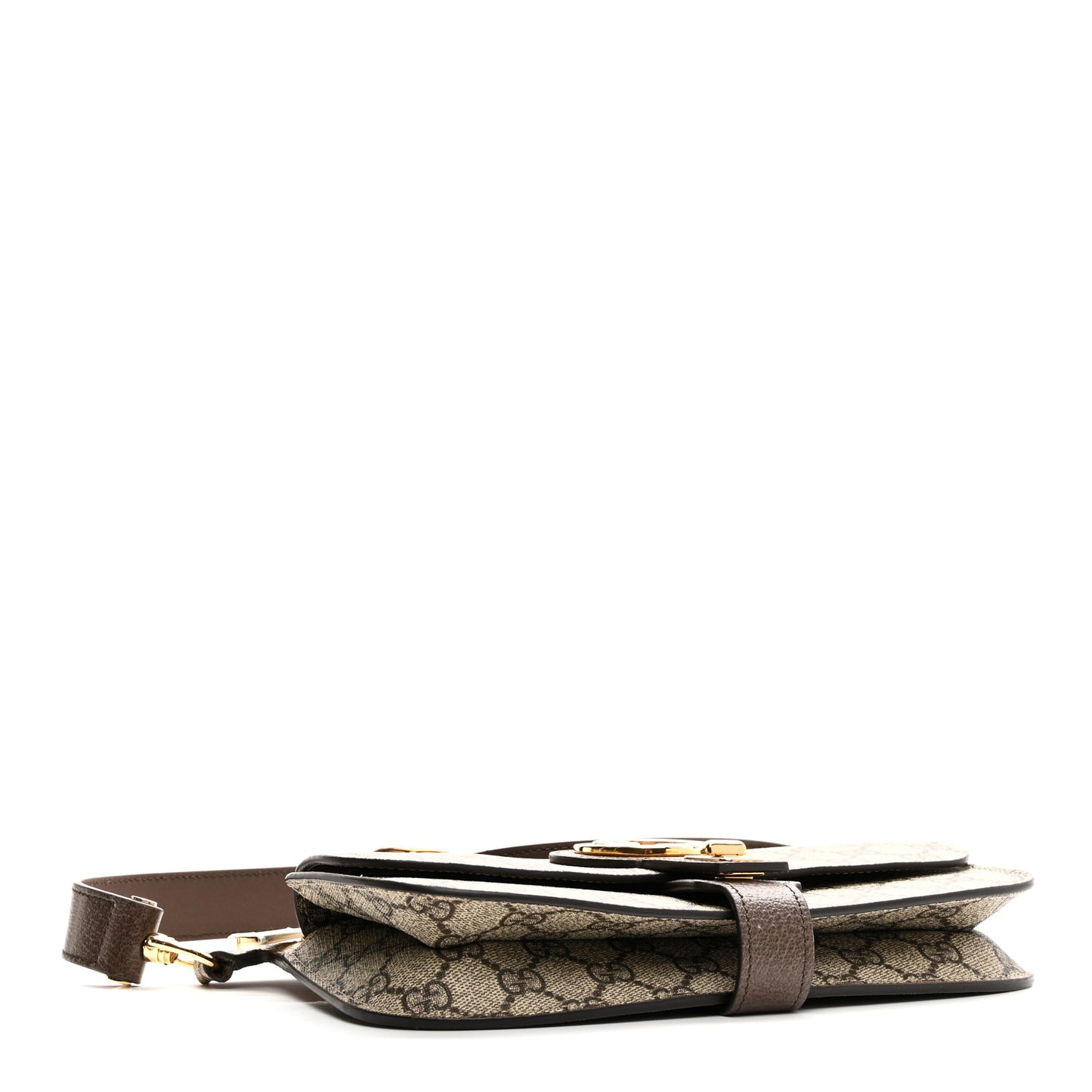 GG Supreme Monogram Textured Dollar Calfskin Blondie Belt Bag Beige Ebony New Acero