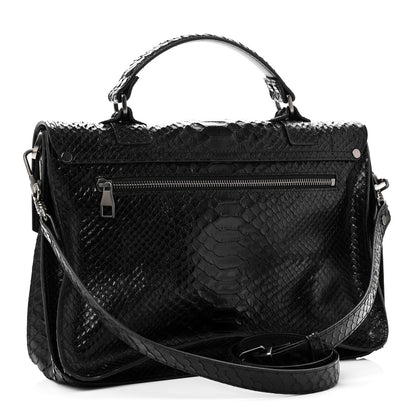 Proenza Schouler Snakeskin Medium PS1 Satchel Black 3 of 9