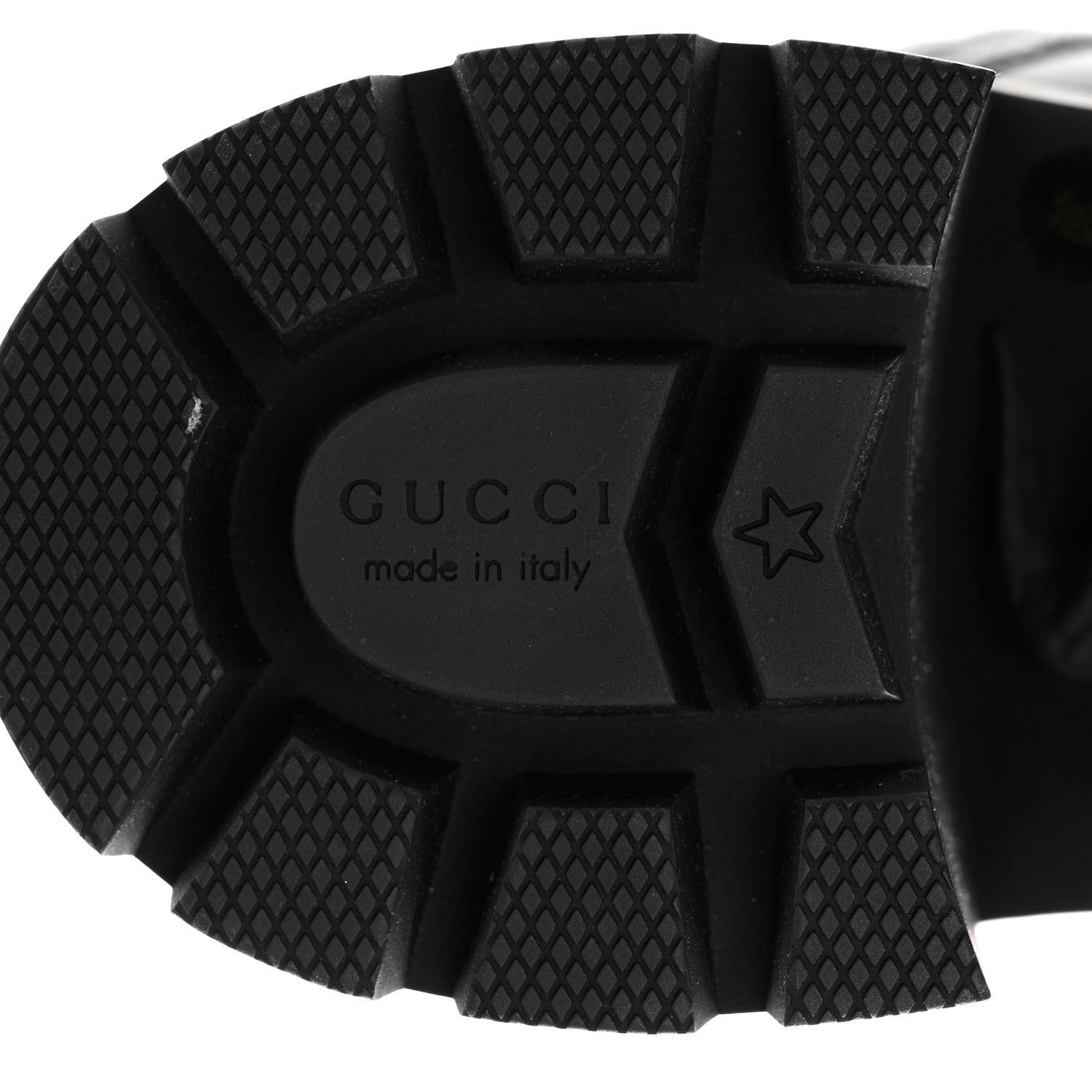 Gucci Apollo Calfskin GG Supreme Nappa Samoa Quilted Lace Up Ankle Boots 39 Black 8 of 9