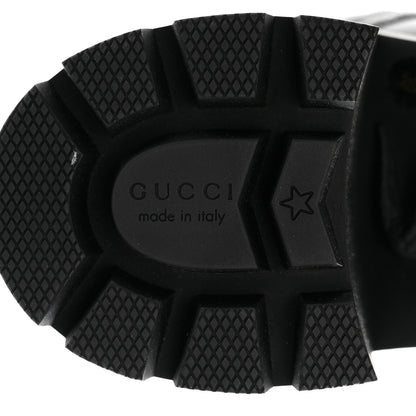 Gucci Apollo Calfskin GG Supreme Nappa Samoa Quilted Lace Up Ankle Boots 39 Black 8 of 9