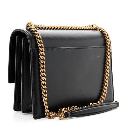 Saint Laurent Calfskin Medium Monogram Sunset Black 3 of 11