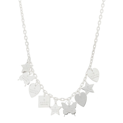 Gucci Sterling Silver Trademark Charm Necklace 1 of 5