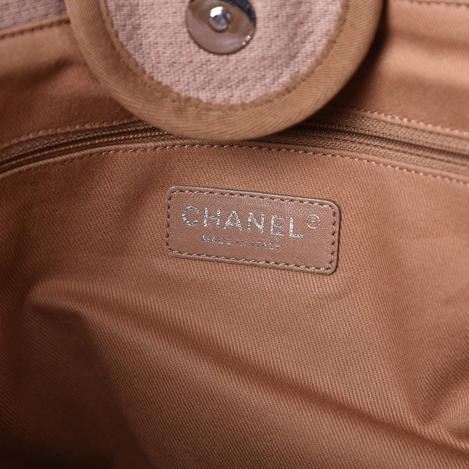 Chanel Canvas Large Deauville Tote Ecru 7 of 17