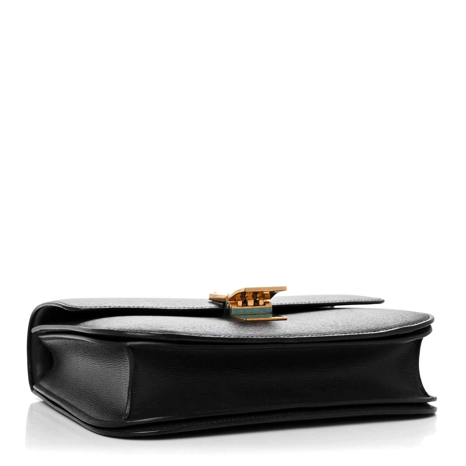 Celine Liege Calfskin Medium Classic Box Flap Bag Black 4 of 12