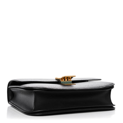 Celine Liege Calfskin Medium Classic Box Flap Bag Black 4 of 12