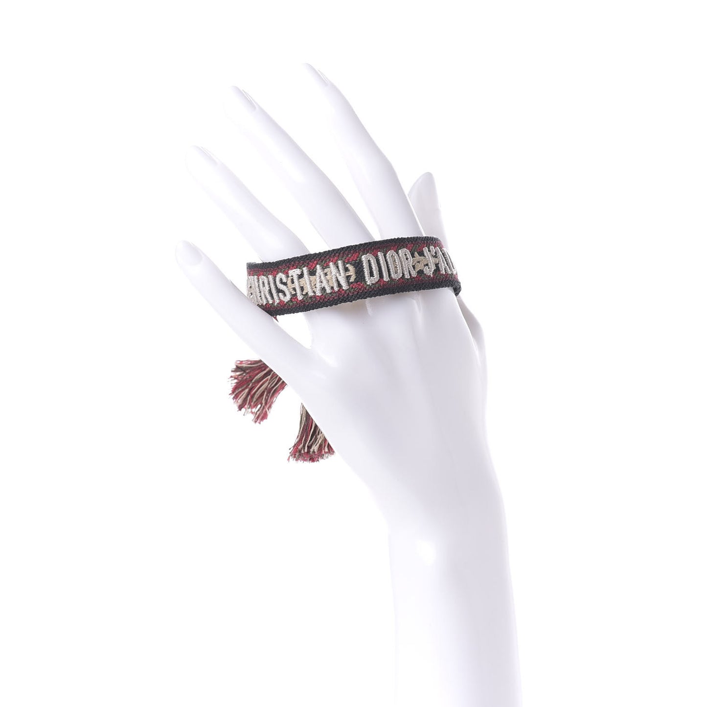 Woven Cotton J'Adior Friendship Bracelet Red Multicolor