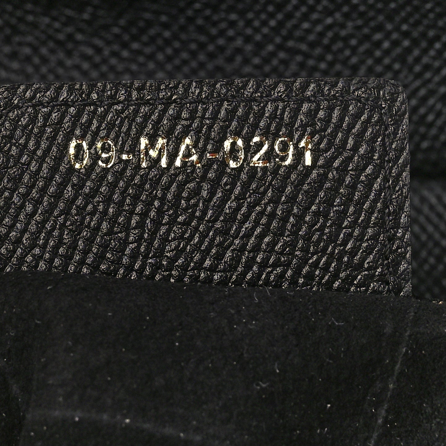 Grained Calfskin Saddle Bag Black