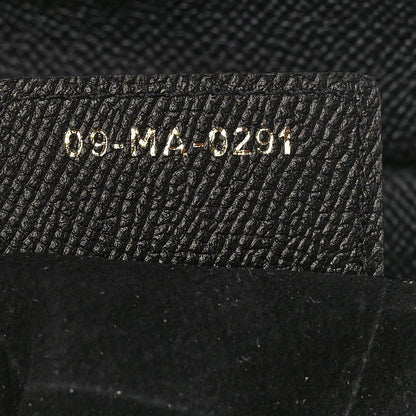 Christian Dior Grained Calfskin Saddle Bag Black 6 of 9