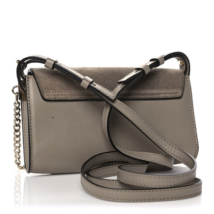 Chloe Suede Calfskin Mini Faye Shoulder Bag Motty Grey 3 of 11