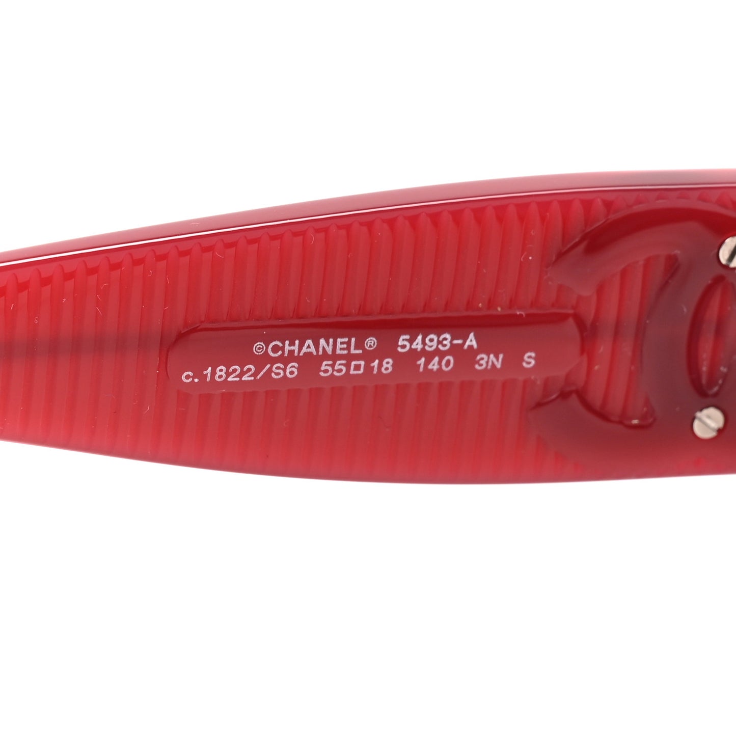Acetate Rectangle Sunglasses 5493-A Red