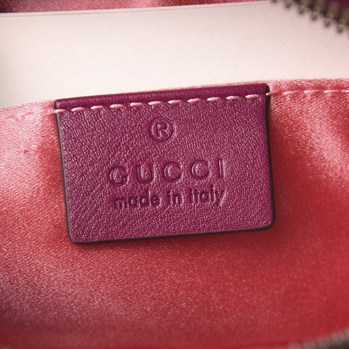Velvet Matelasse GG Marmont Belt Bag 85 34 Fuchsia Violet Cyclamen