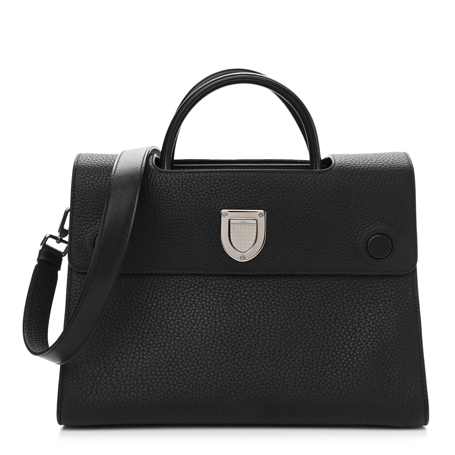 Christian Dior Grained Calfskin Medium Diorever Flap Black 1 of 9