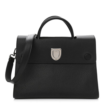 Christian Dior Grained Calfskin Medium Diorever Flap Black 1 of 9