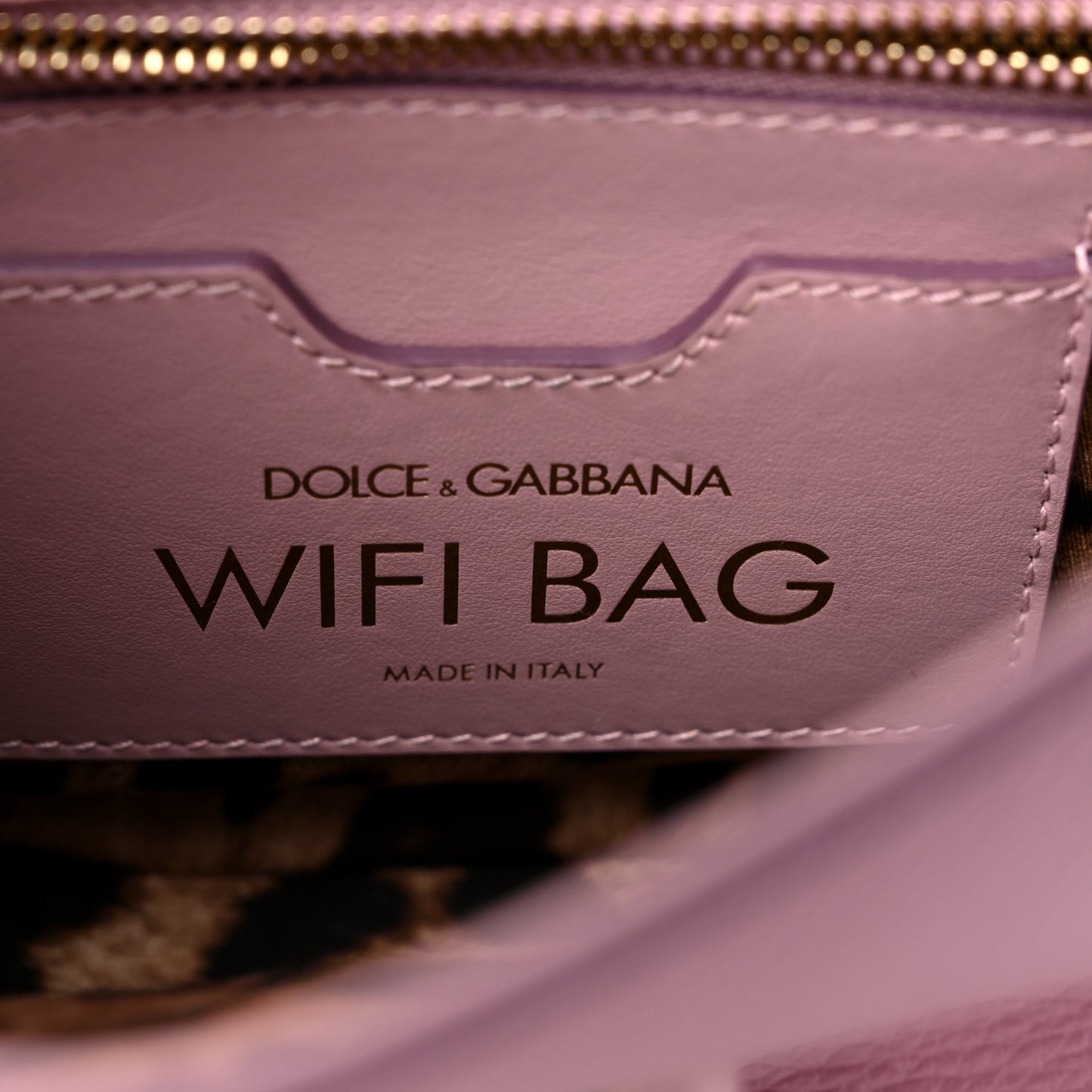 Calfskin Media Wifi Shoulder Bag Pink