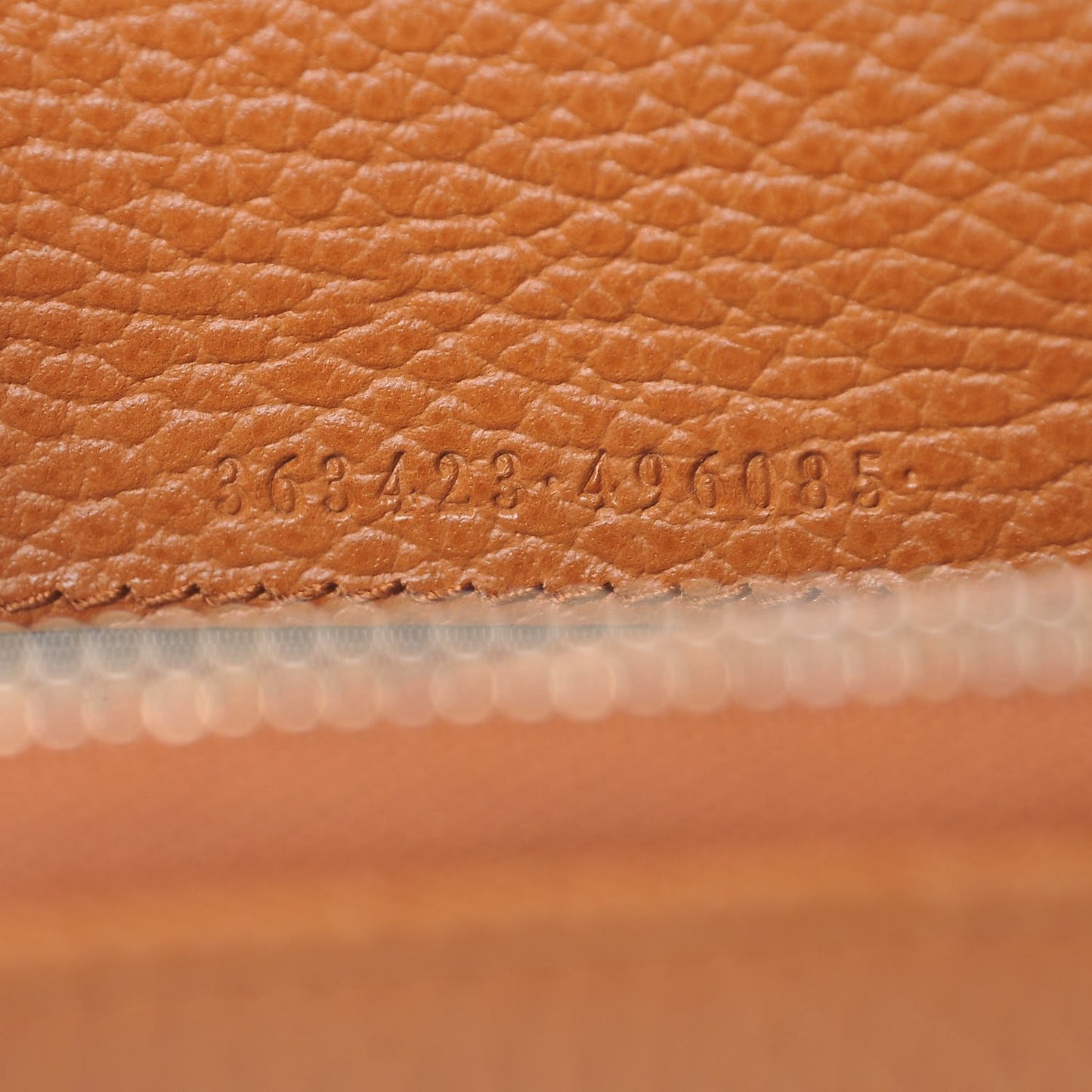 Dollar Calfskin Zip Around Wallet Saffron