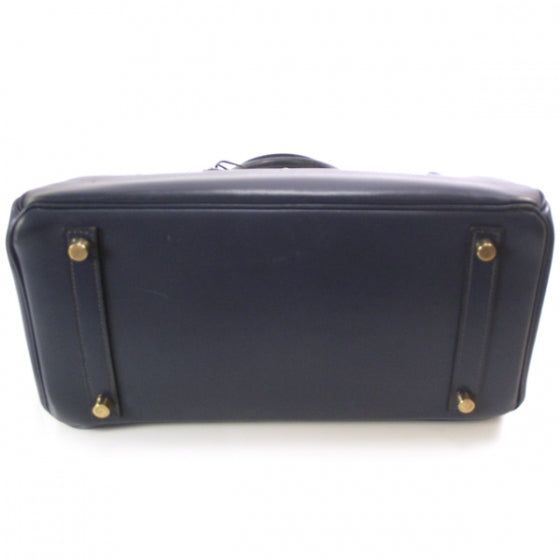 Hermes Swift Leather Birkin 30 Navy 4 of 12