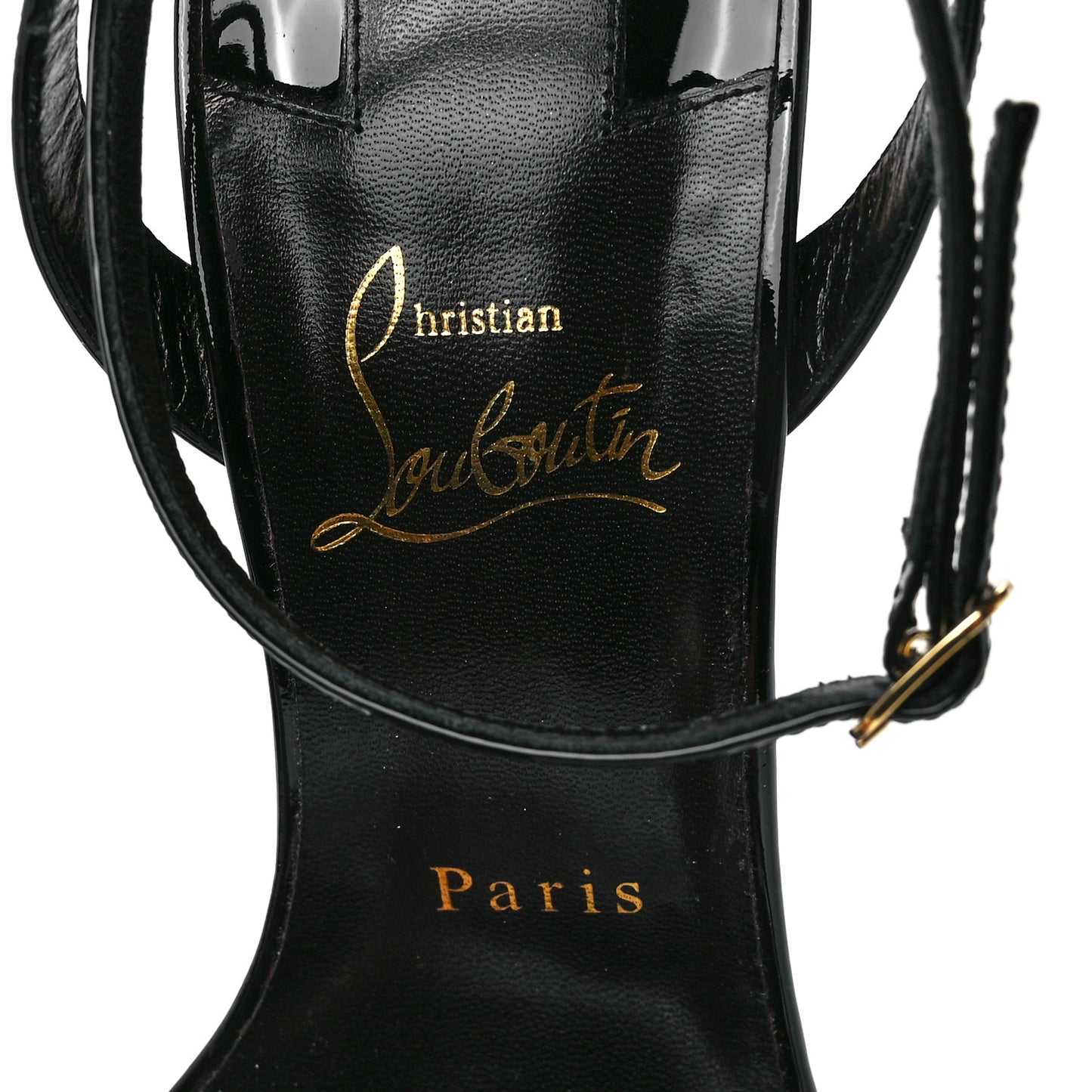 Patent Galva Lipqueen 100 Sandals 39 Black