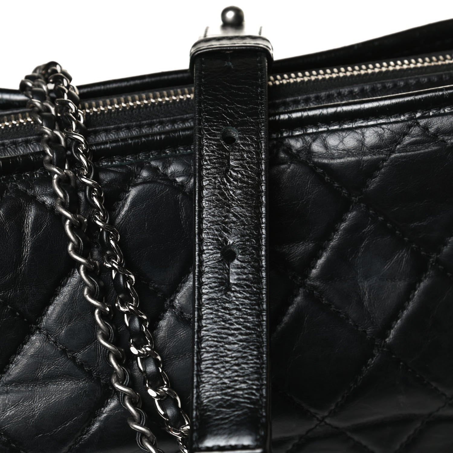 Chanel Aged Calfskin Quilted Medium Gabrielle Hobo Black 16 of 16