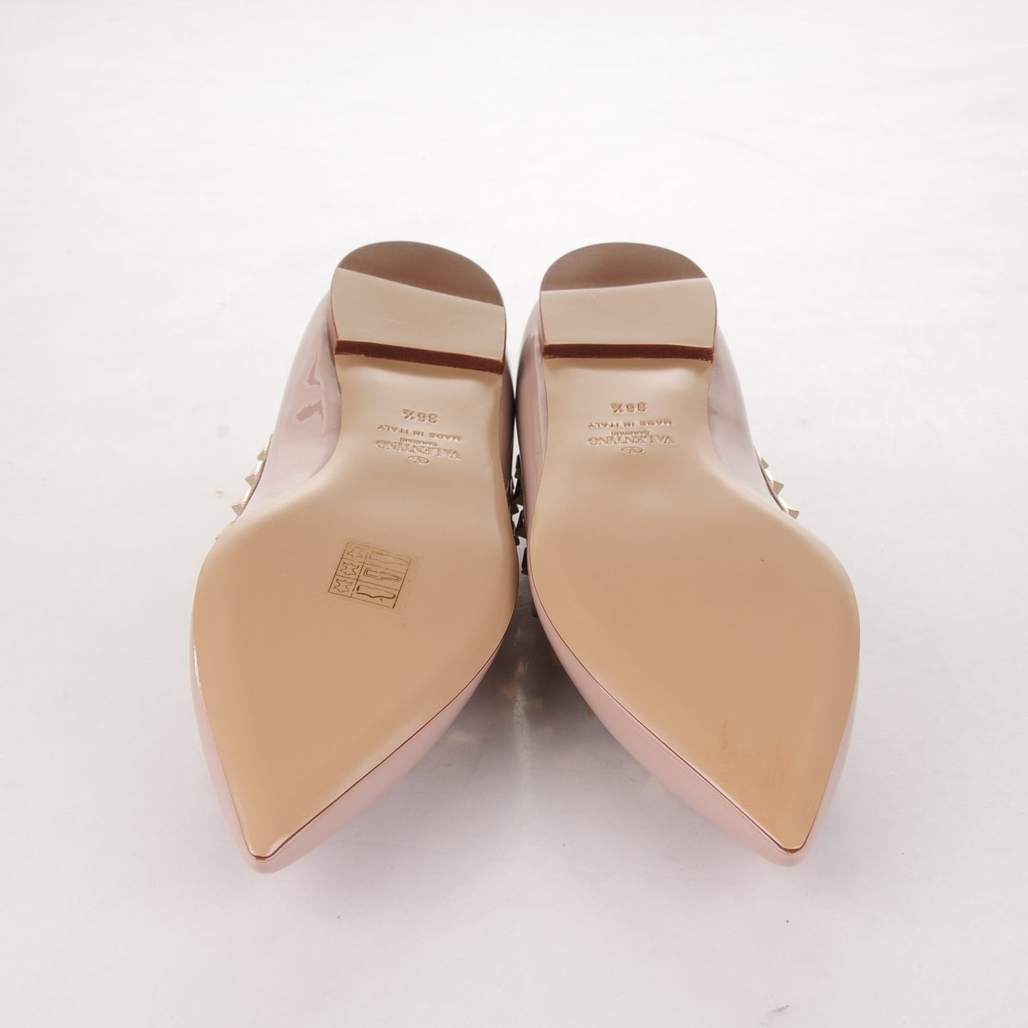 Patent Rockstud Ballerina Flats 36.5 Poudre