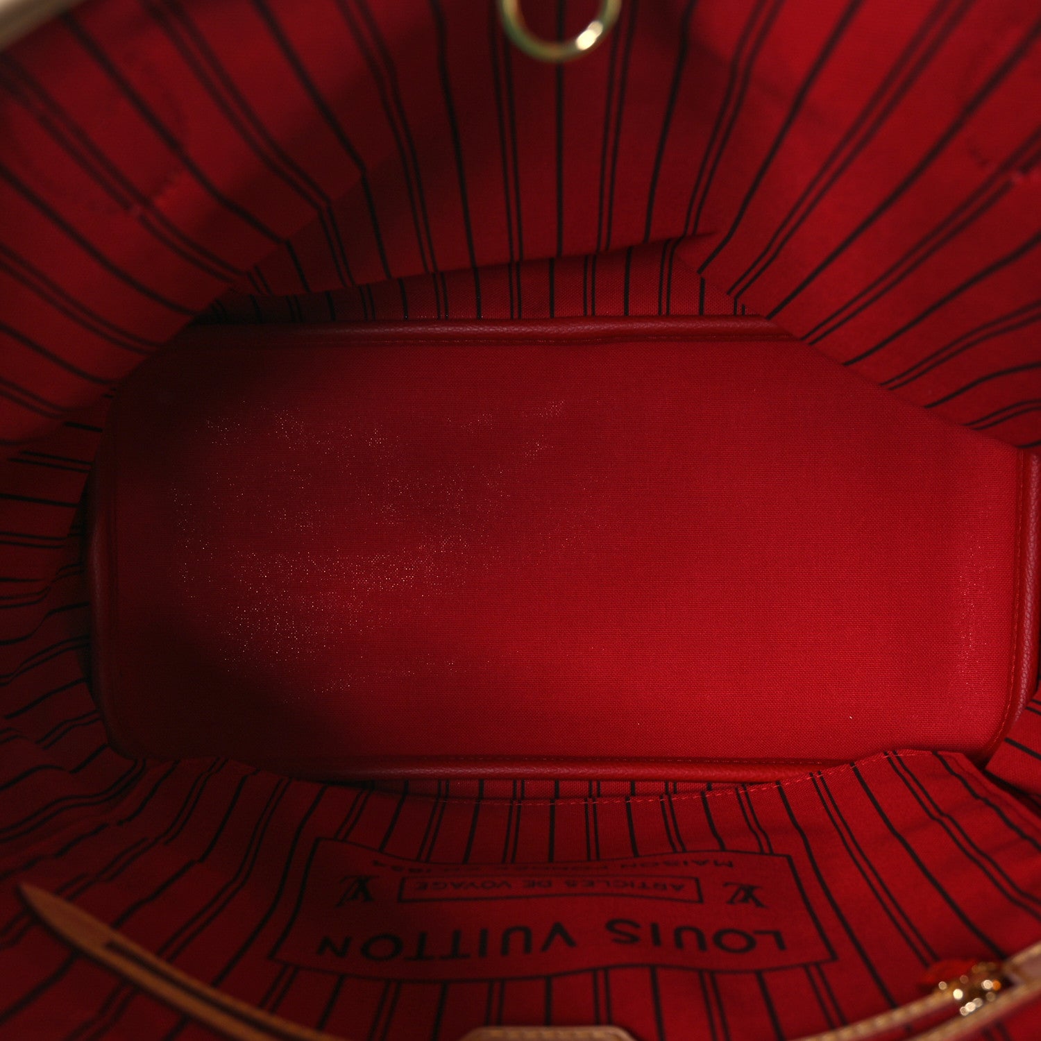 Louis Vuitton Monogram Inside Out Neverfull Bandouliere MM Rouge Sari 5 of 9