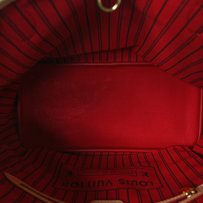 Louis Vuitton Monogram Inside Out Neverfull Bandouliere MM Rouge Sari 5 of 9