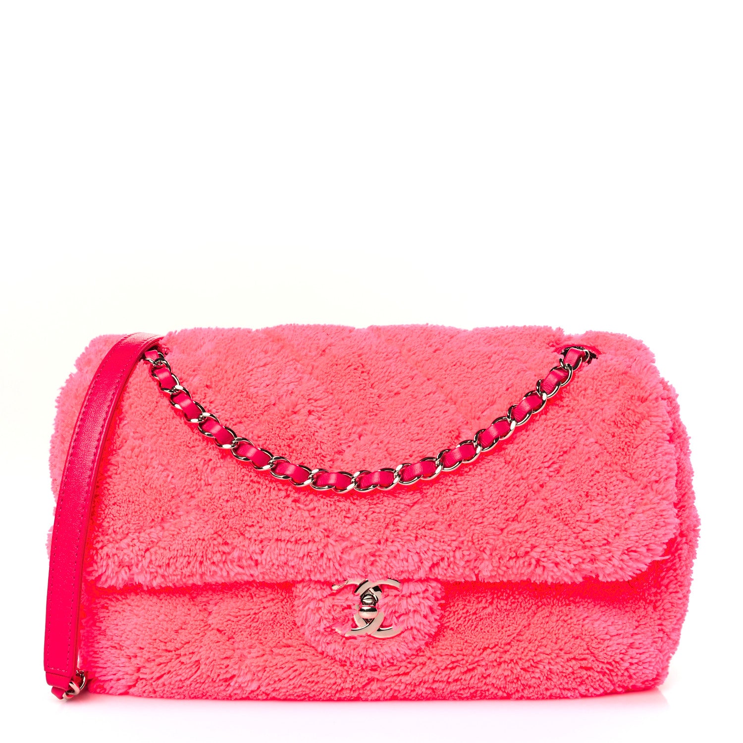 Chanel Lambskin Calfskin Mixed Fibers Quilted Medium Flap Pink 1 of 9