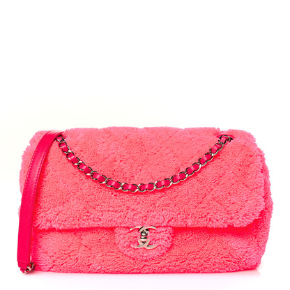 Chanel Lambskin Calfskin Mixed Fibers Quilted Medium Flap Pink 1 of 9