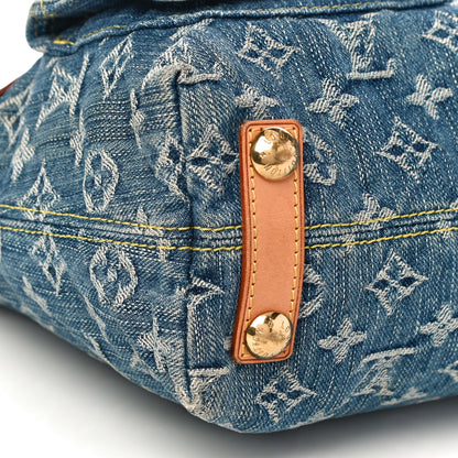 Louis Vuitton Monogram Denim Baggy PM Blue 7 of 11