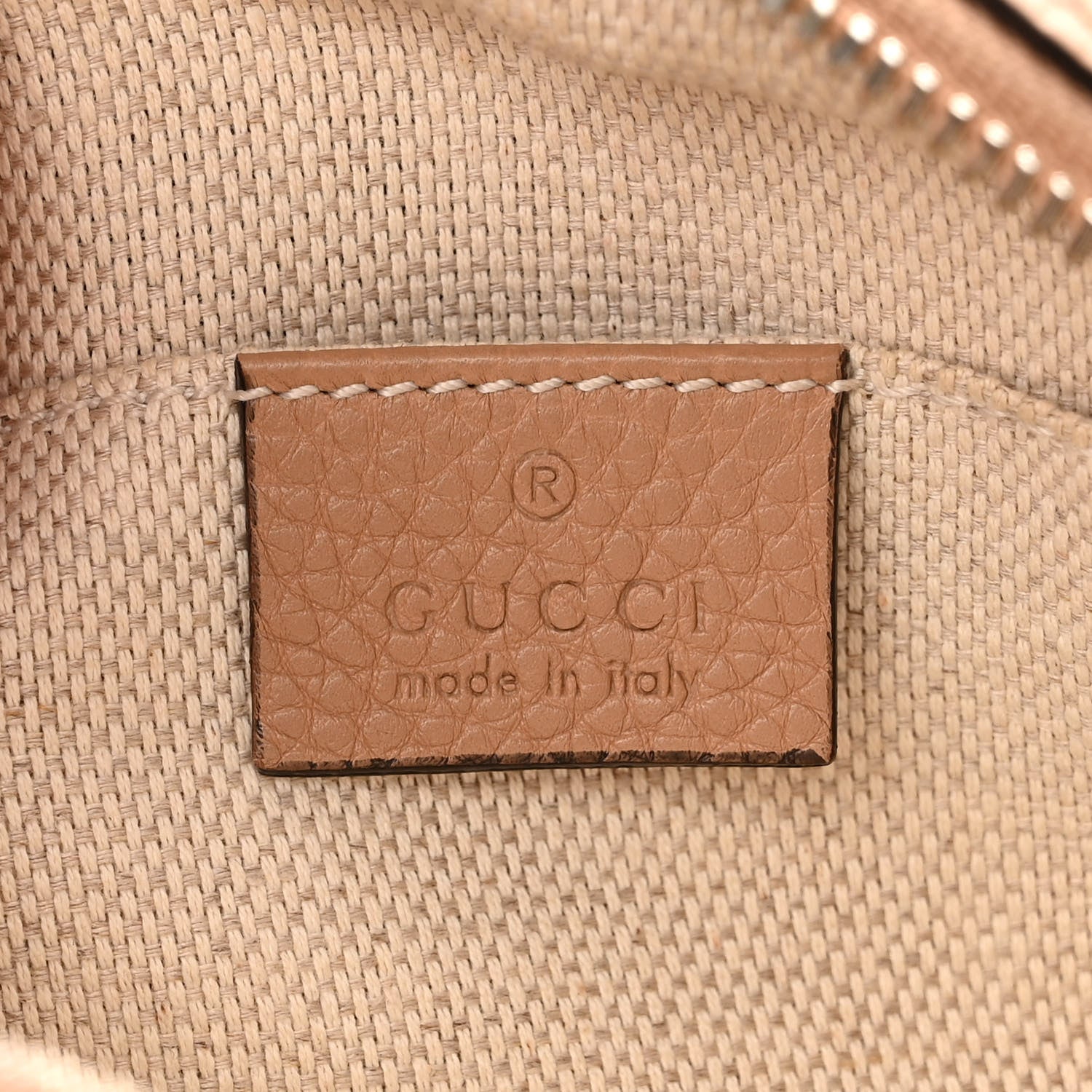 Gucci Pebbled Calfskin Small Soho Disco Bag Camelia 6 of 12